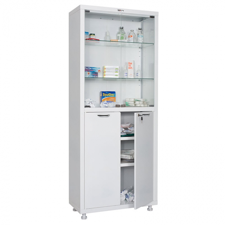 Шкаф медицинский МД 2 1670/SG (1655x700x320) Медицинская мебель, металлическая мебель