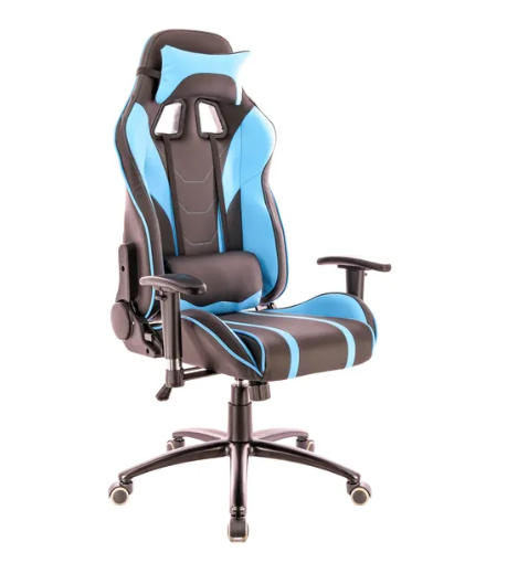 LOTUS S16 PU Голубой/Черный Кресла, мебель для офиса